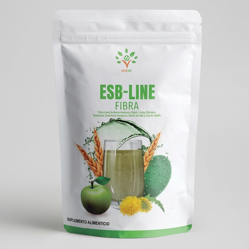 Empaque de ESB-Line Fibra de Vivent de 600 g para el estreñimiento y la digestión.