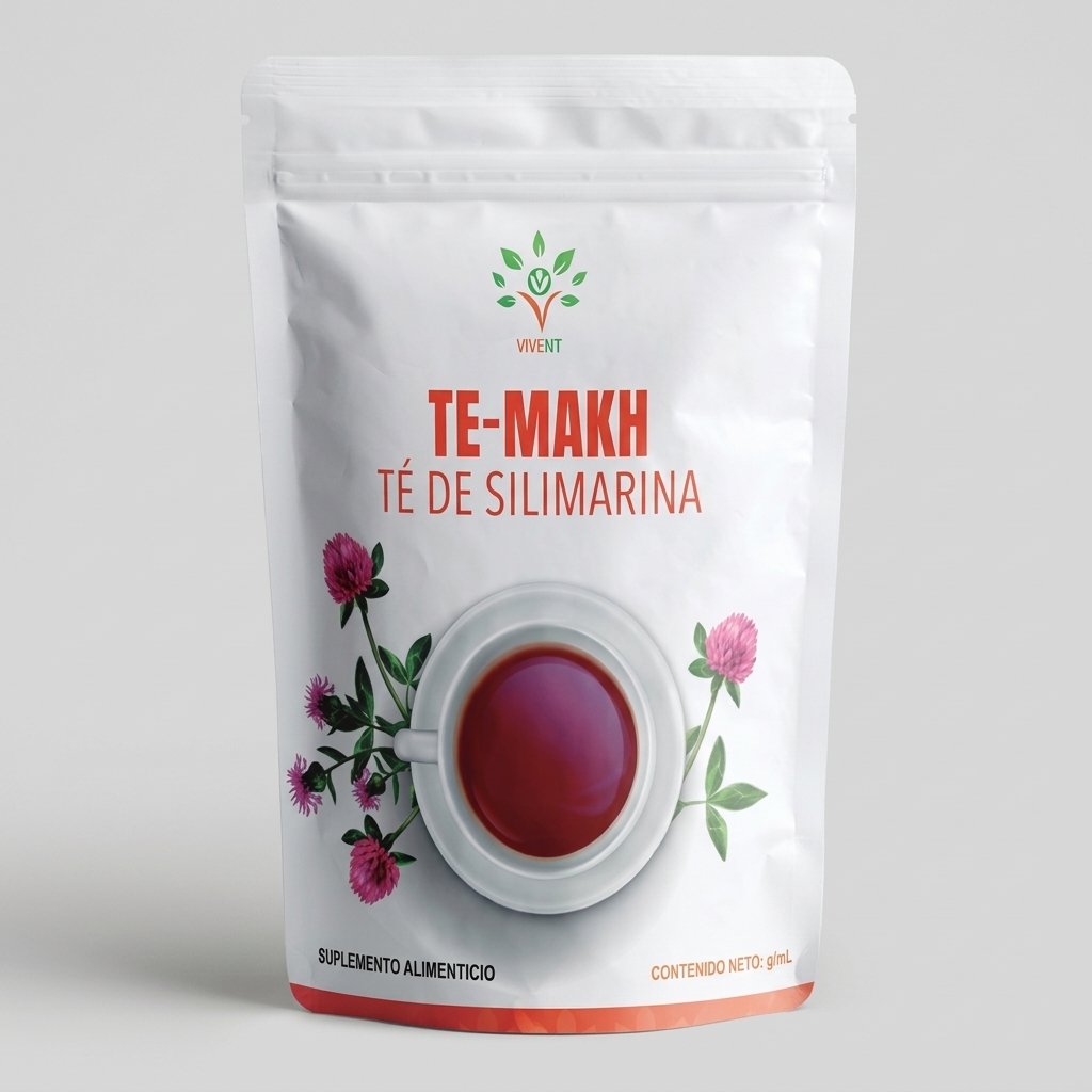 Empaque de Té-Makh Té de Silimarina de Vivent de 280 g para desintoxicación hepática.